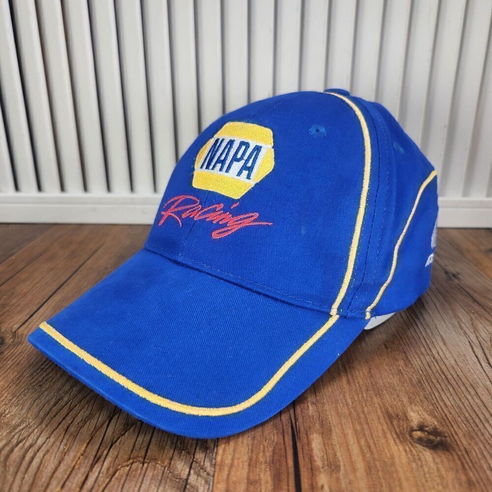 NAPA Racing Strap Back Blue Logo #44 Michael Waltrip Cars NASCAR Mens Sports Dad